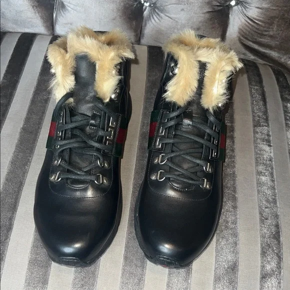 👑 UNTOUCHED LUXURY: Gucci Flashtrek Fur-Lined Superstar Grails 👑 - Picture 4 of 6